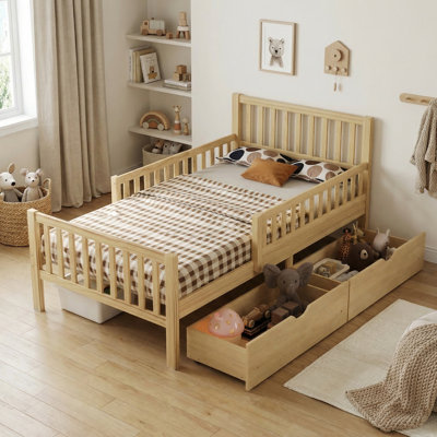 Lit plateforme simple en bois
