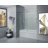 56-60 W x 62 H Frameless Single Sliding Tub Door-71095633