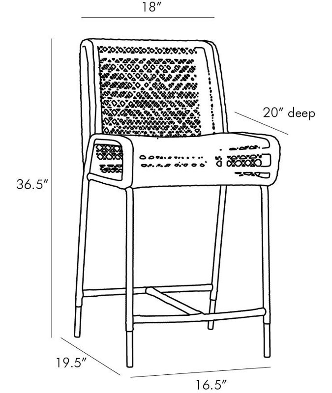 Cameron Counter Stool, Counter Stool (25" Seat Height)