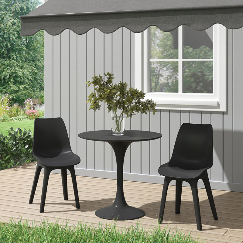 Foreston Patio Dining Side Chair with Cushion