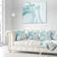 Coussin décoratif à ondes 3d de grande taille fractal-787916680