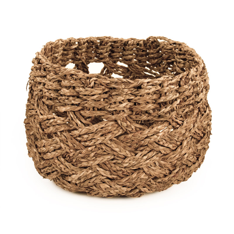 Panier en osier, H 9 po x l 14 po x P 14 po