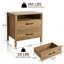 Table de chevet 2 tiroirs 23,2 po avec rangement-1767078430