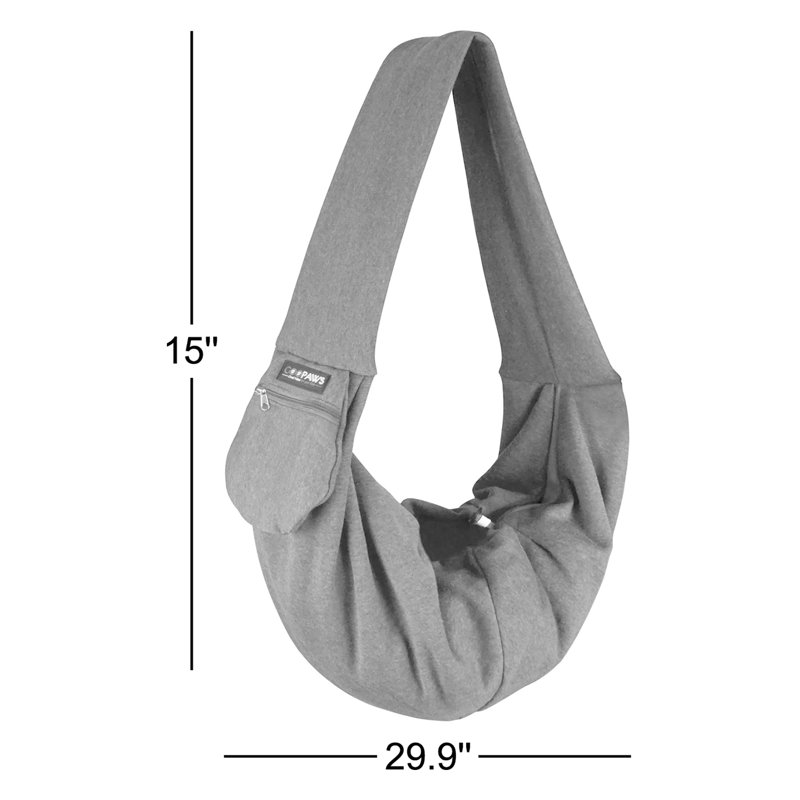 Sac de transport Goopaws Comfy Sling, Gris