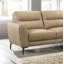 Ensemble de canapé modulaire en cuir taupe 2 pièces-121104423