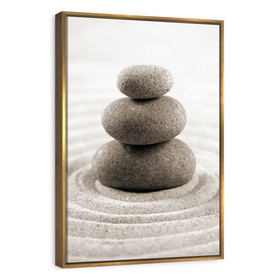 Stone Stack On Zen Garden
