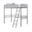 Lit mezzanine simple de style contemporain avec espace ouvert sous la structure métallique-77578872