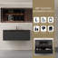 Ensemble de meuble-lavabo mural 42 po avec lavabo à fermeture en douceur et lavabo à quartz Quartz
