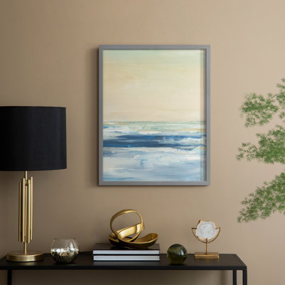 Warm Skies II, reproduction encadrée - bois massif