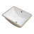 White Ceramic Rectangular Undermount Bathroom Sink With Overflow (18.5 In. X 14 In.) | Gift Idea