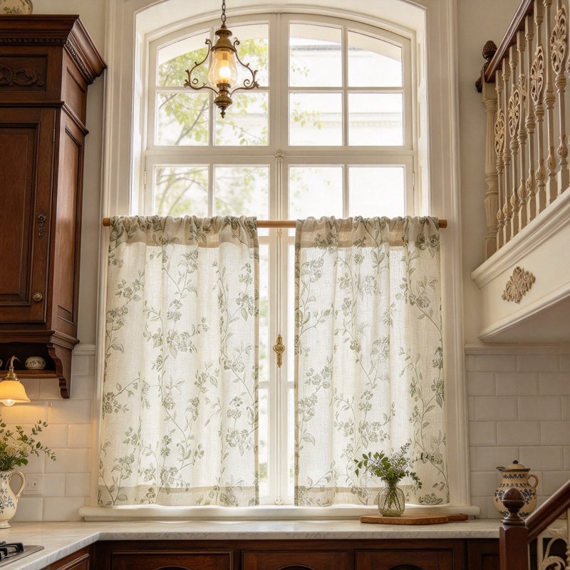 Floral Kitchen Curtain Kitchen Pelmet