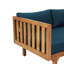 Lit de jour 3 places avec structure en bois - poids du colis de 92,88 lb x 34,5 po Largeur et coussins hydrofuges