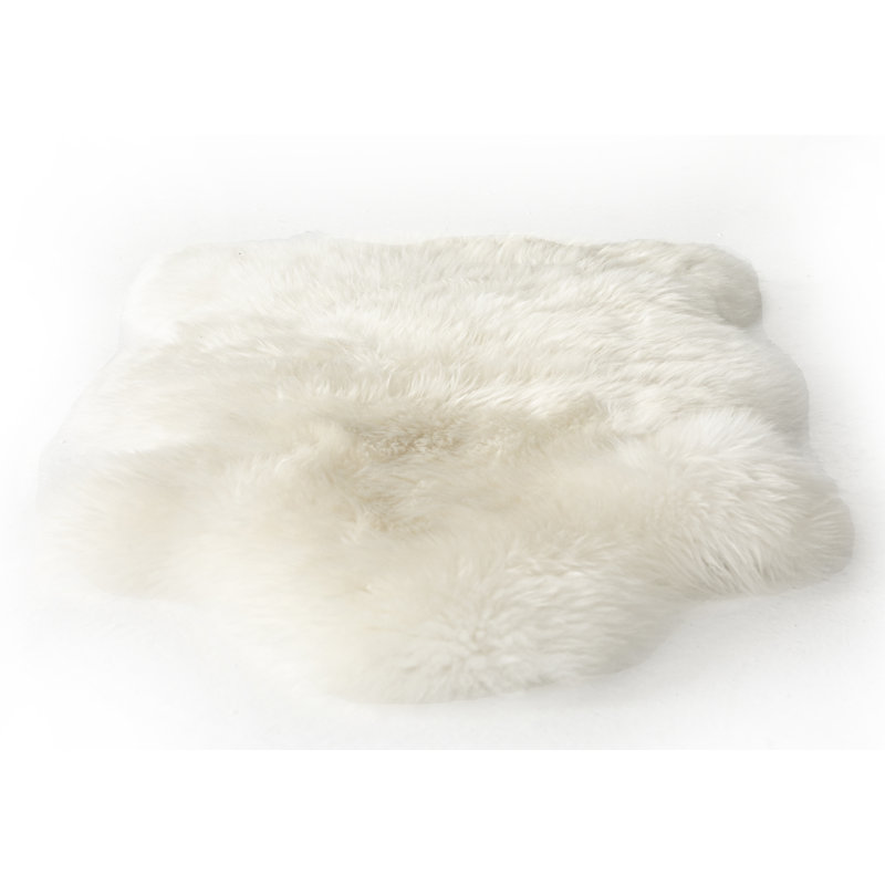 Lalo Sheepskin Area Rug, Cream