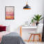 «Modern Paint Drip» sur toile rose par Hilary Winfield-573616319-573616316