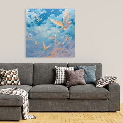 The Flight - Toile bleue pour animaux | Art mural
