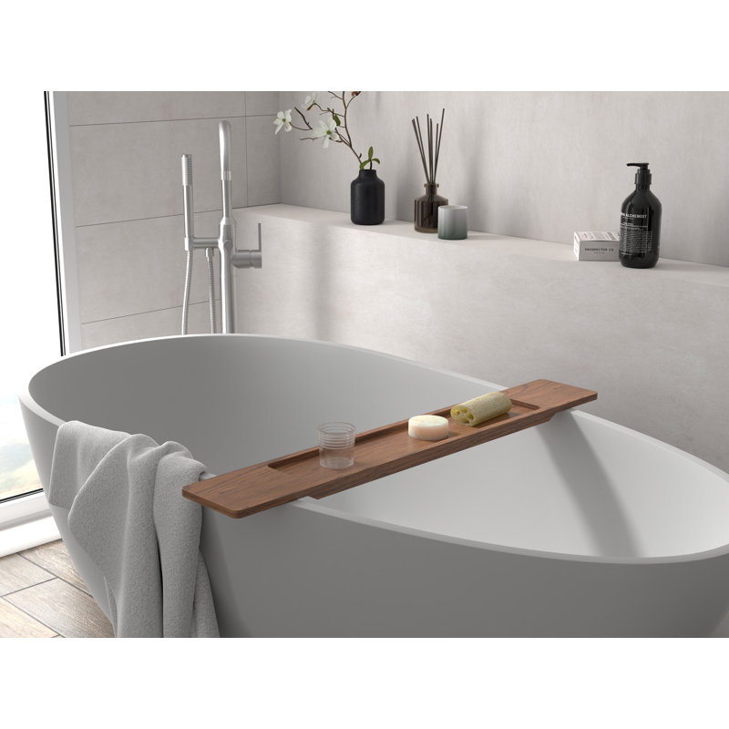 Plateau pour baignoire Badeloft BWA-02-D noir, Chêne foncé