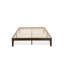 Lit plateforme double avec 4 pieds en bois massif et 2 pieds centraux supplémentaires - Finition noyer-1951347736-1951347735
