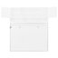 Grand lit blanc fixé au mur avec rangement spacieux, rayures et système de levage hydraulique lisse, convient à plus de 6 utilisateurs avec optimisation de l'espace, ajustement de matelas de 6 à 8 pouces