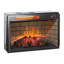 Foyer infrarouge à quartz - version bûche de bois avec brique, capacité de chaleur de 1 500 W, effets de flamme réglables, source d'insertion de chauffage sécuritaire de 26 po, coffre-fort