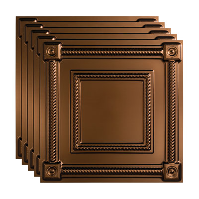 Panneau de plafond décoratif en vinyle 2 pi x 2 pi FASÄDE Coffer