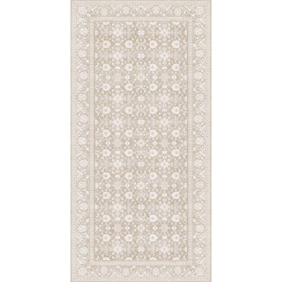 Isora Beige Cushioned Kitchen Mat