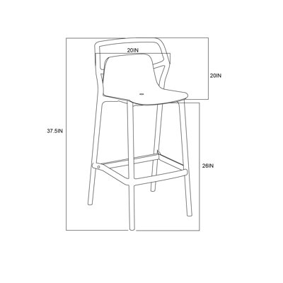 Tabouret d'extérieur Aspen
