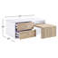Table basse rectangulaire avec table coulissante