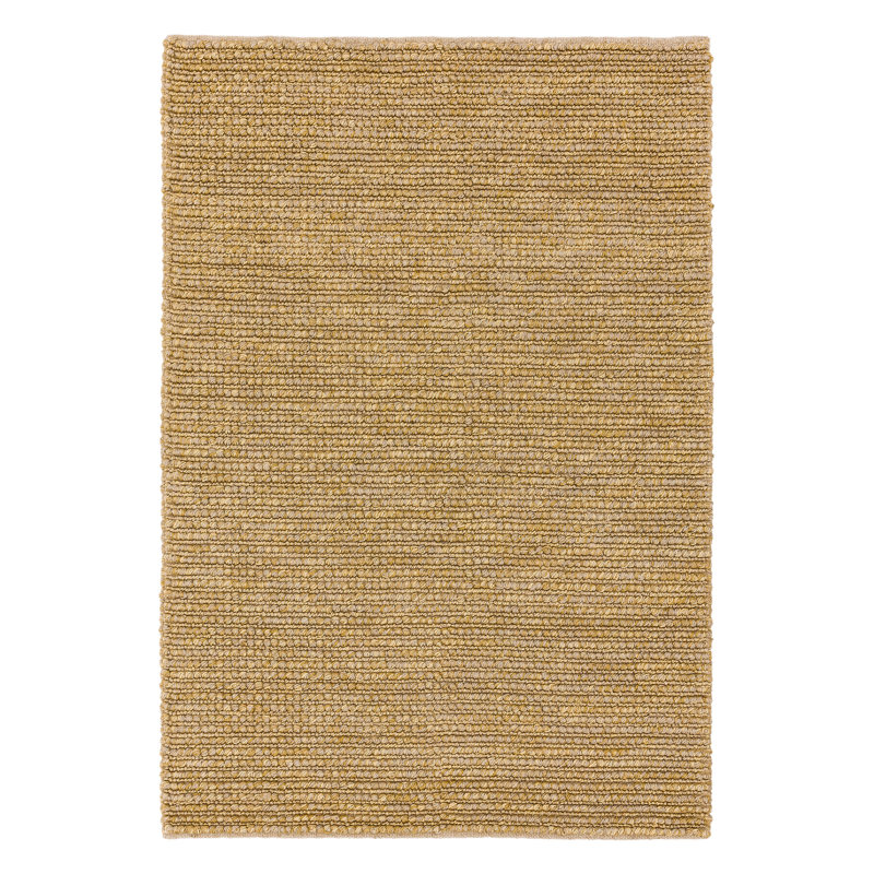 Holladay Jute Hand-Woven Tan Brown Area Rug, Rectangle 160 x 230cm
