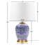 Lampe de table bleue en céramique