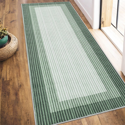 Tapis lavables pour le salon Tapis moderne à bordures larges Tapis doux pour la chambre à coucher Tapis antidérapant antidérapant pour la salle à manger