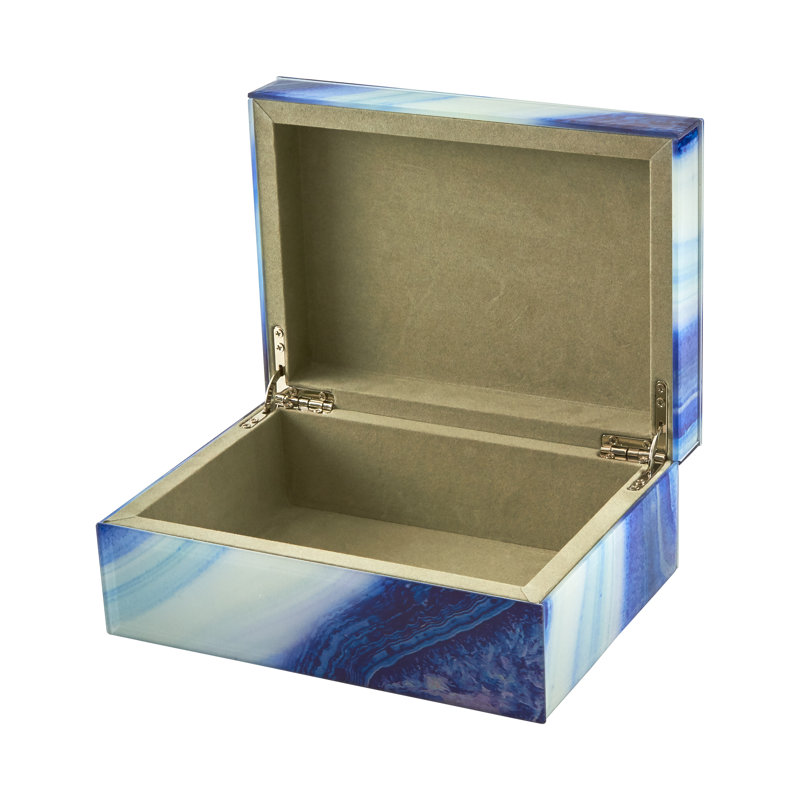 Boîte décorative, H 3,15 po x l 8,07 po x P 5,91 po