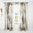 Gold Glam Squares III - Linen Curtain-521280467
