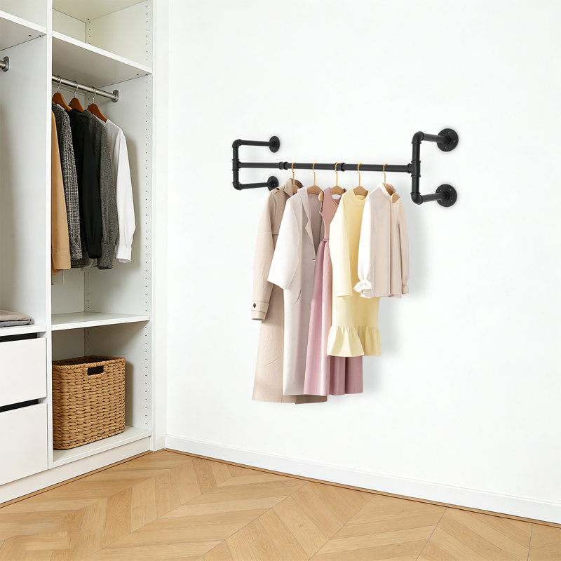 Aalyvia 39.37'' Wall Mounted Coat Rack