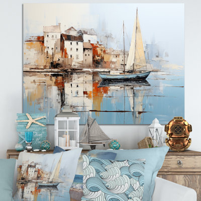 Minimalisme Port Perspectives - bateau, impressions d'art mural