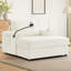 Fauteuil rembourré avec repose-pieds et ports USB-2095368870