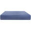 Matelas roulé et matelas en mousse très grand de 12 po, bleu, mémoire D2,5, housse souple bleu D2,5, tissu