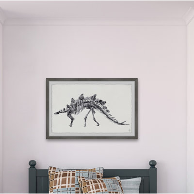 Travon Big Stegosaurus Skeleton - Single Picture Frame Painting