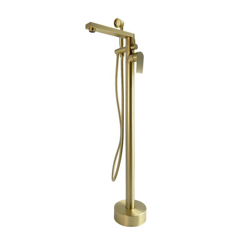Robinet de baignoire autoportant avec douche à main Venus - or brossé, Or brossé, Flotter
