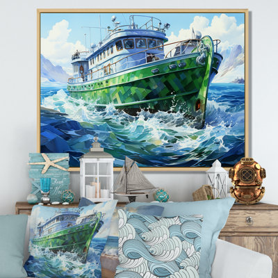 «Green Cubist», art mural mural