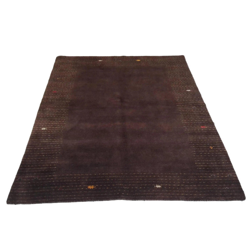 Canvello Hand Loom Modern All Over Indo Gabbeh Rug - 4'8'' X 6'7''