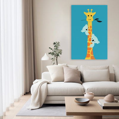 It'll Be Your Tree - Children Animals Urban, Pop Surrealism Giraffes Art