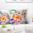 Colorful Stain Design without Grid - Abstract Printed Pillow-30967172-30967176