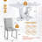 Dining Table set with PU Leather Upholstered Chairs-1032008084-1027513274-1032008088
