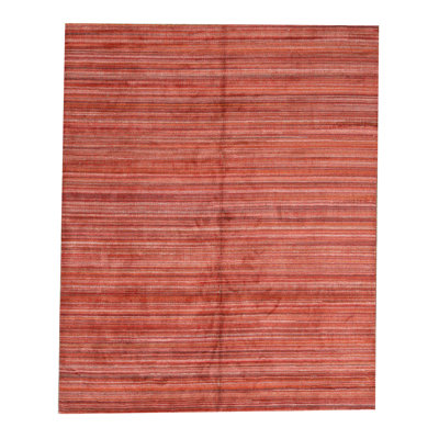 Hand-Knotted High-Quality Red Area Rug