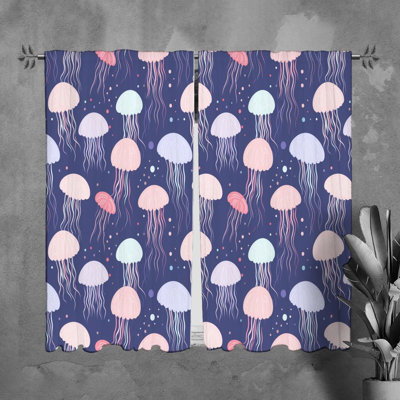 Paire de rideaux obscurcissant en polyester Anesh