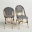 Chaise d'appoint de patio en osier / rotin Casidy-449453927