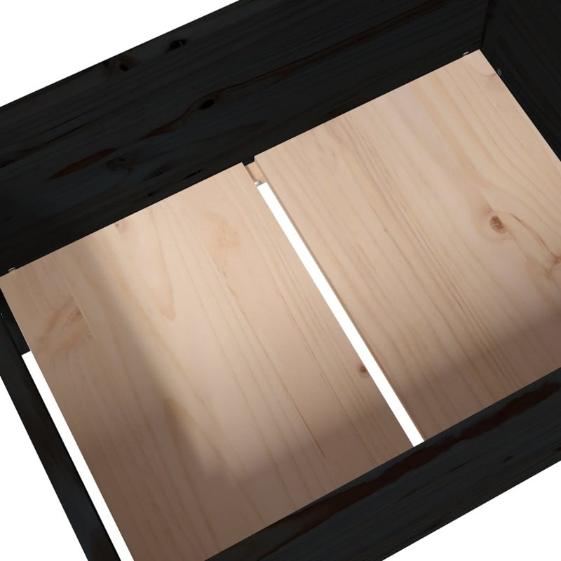 Ioseb Wood Raised Garden Bed, Black