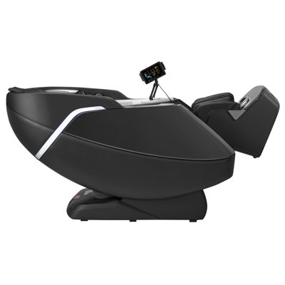 Dual-Core 4D+3D Full Body Massage Chair, with Extended SL Track, Deep Yoga Stretch, Electric Extendable Footrest, TFT, AI Voice Control, Heat, Airbags, Armrest Controls, Wheels