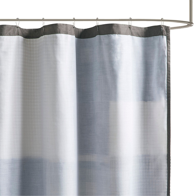Rideau de douche 100% coton, Gris