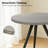 5-Piece Round Dining Table Set, 34.7" Modern Kitchen Table with Dining Chairs-1056368268-1056368266